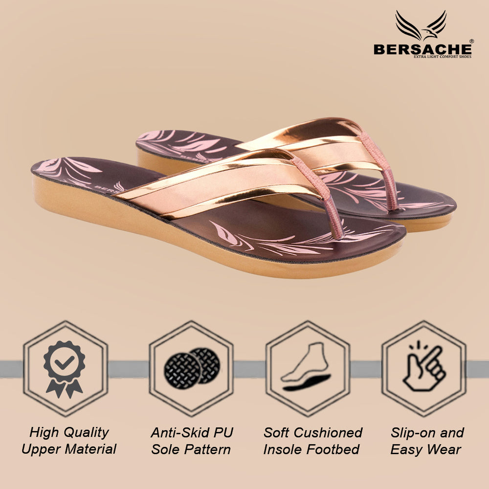 Bersache Extra Soft Classic Casual with  Regular wear with Ultra Soft & Flexibility Technology Slipper For Women's & Girl's-(6236-Pink)