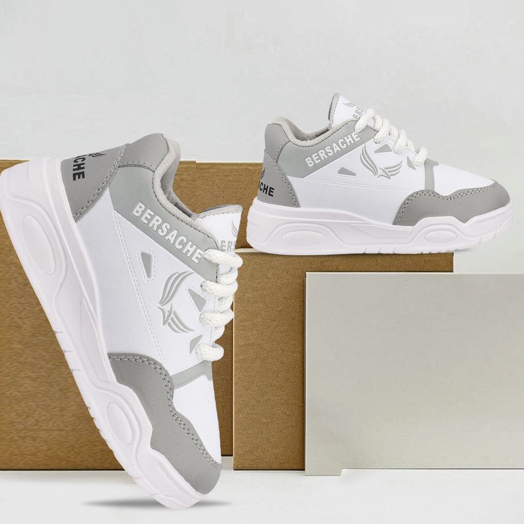 Bersache Premium Sports,walking,Gym,cricket,Trending Running Shoes For Kid's - Gray-6279.