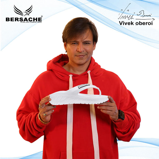 Bersache Extra Soft Classic Casual with  Regular wear with Ultra Soft & Flexibility Technology Flip Flop for Men's & Boy's (6257-White)