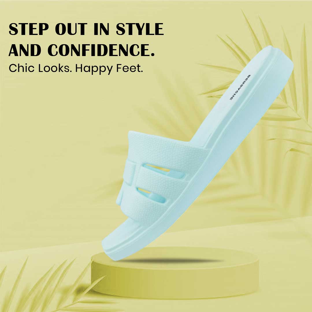 Bersache Extra Soft Classic Casual  with  Regular wear with Ultra Soft & Flexibility Technology Slipper for Women's-(6300-Blue).