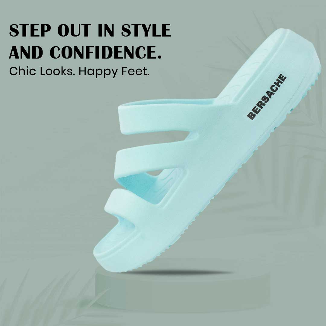 Bersache Extra Soft Classic Casual  with  Regular wear with Ultra Soft & Flexibility Technology Slipper for Women's-(6309-Blue)