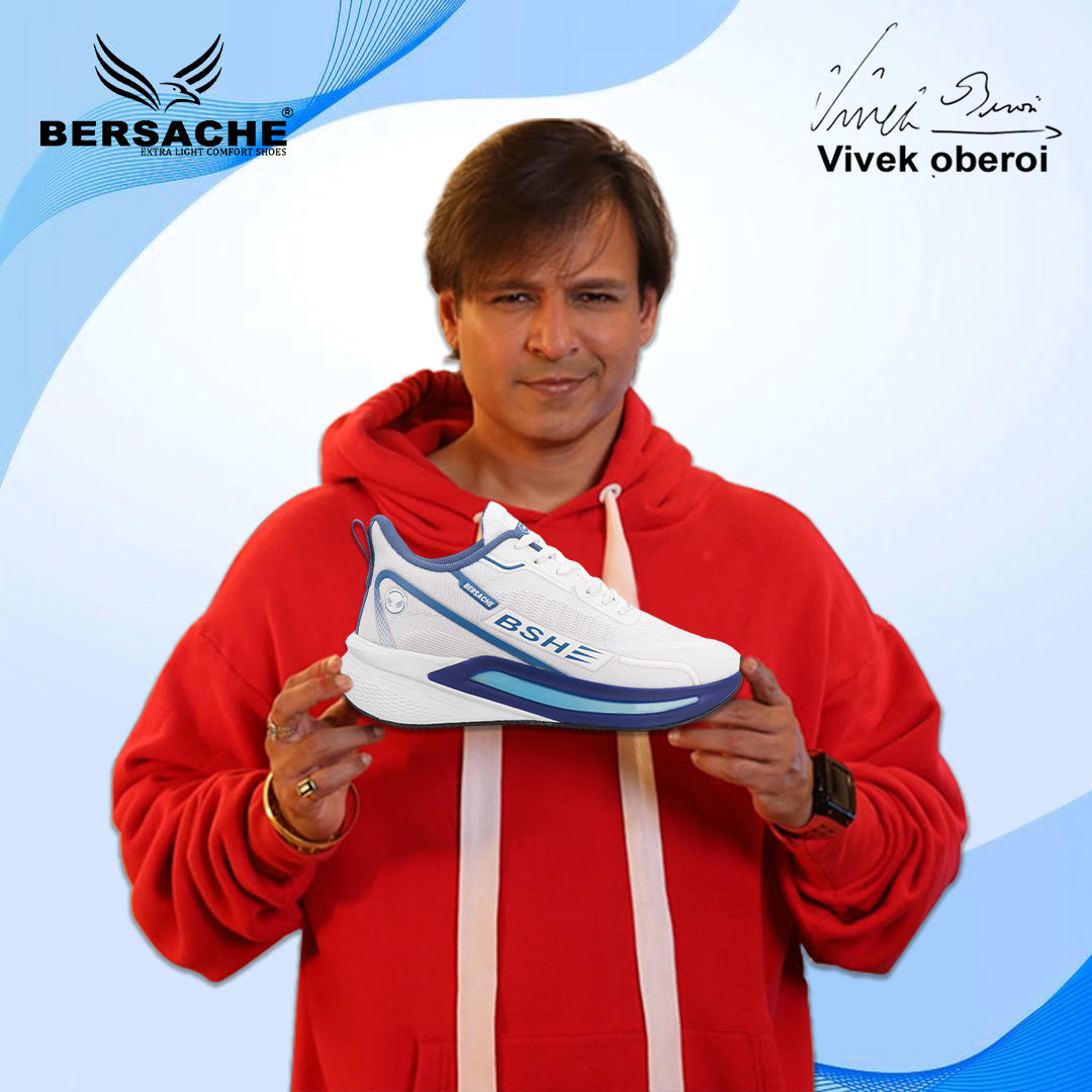 Bersache Premium Sports ,walking,Gym,cricket, Trending  Running Shoes For Men's (White-9211)