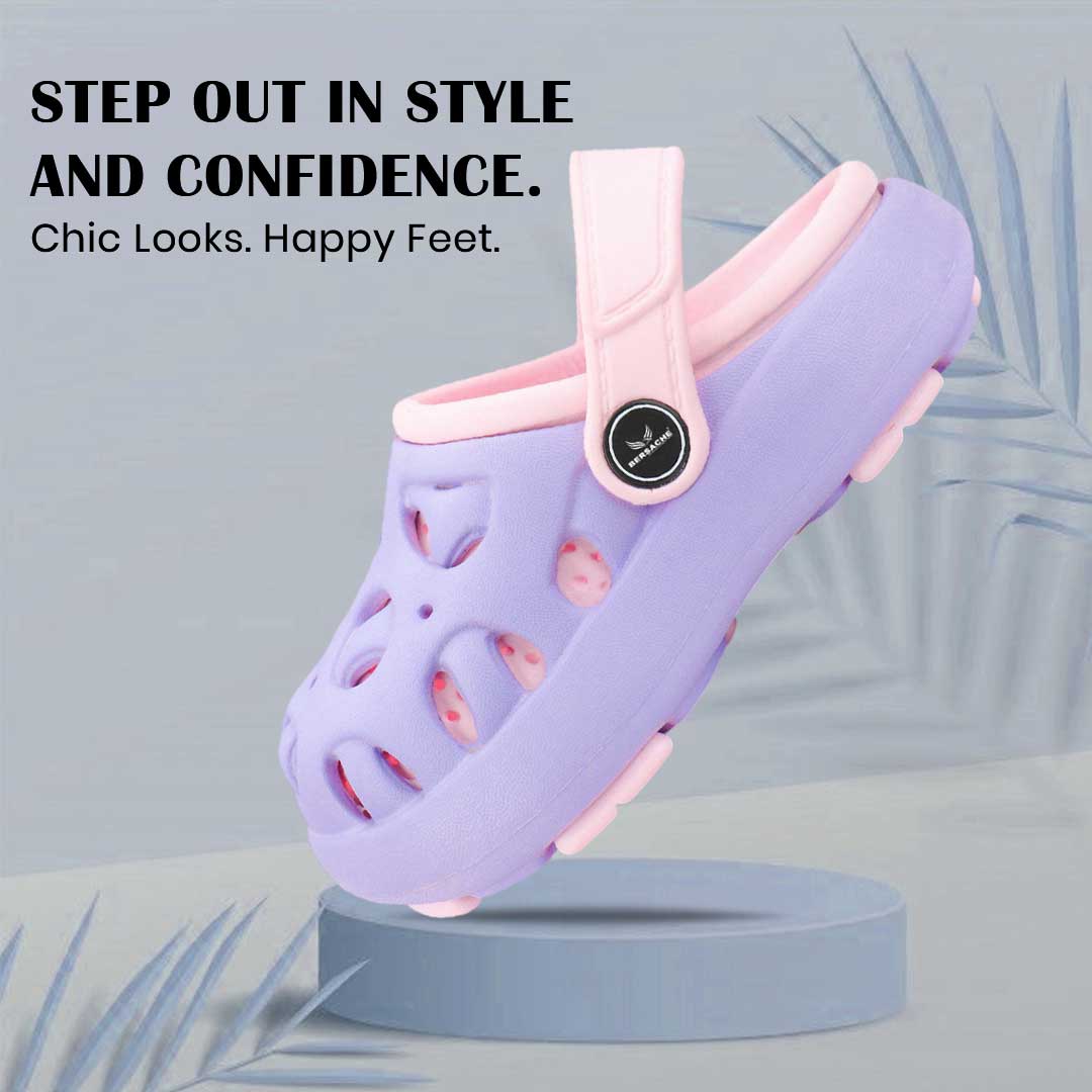 Bersache Extra Soft Classic Casual CHAPPAL with  Regular wear with Ultra Soft & Flexibility Technology Slipper for Kids's - Purple -6316.