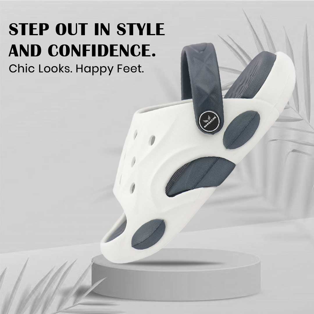 Bersache Extra Soft Classic Casual CHAPPAL with  Regular wear with Ultra Soft & Flexibility Technology Slipper for Kids's - White -6323.
