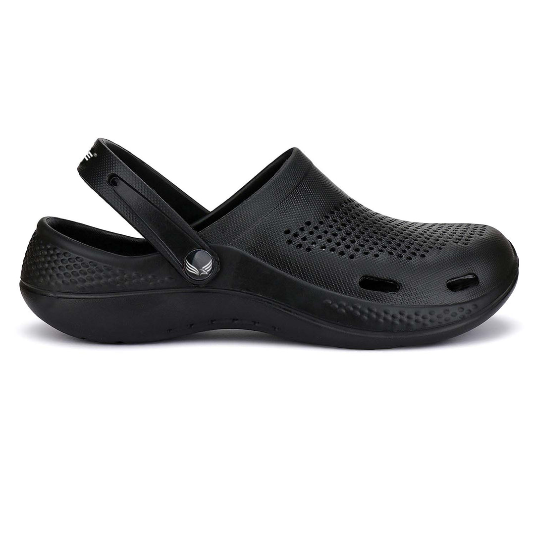 Bersache Extra Soft Classic Casual with Back Strap Regular wear with Ultra Soft & Flexibility Technology Flip-Flop for Men's/ Boy's Black-6011