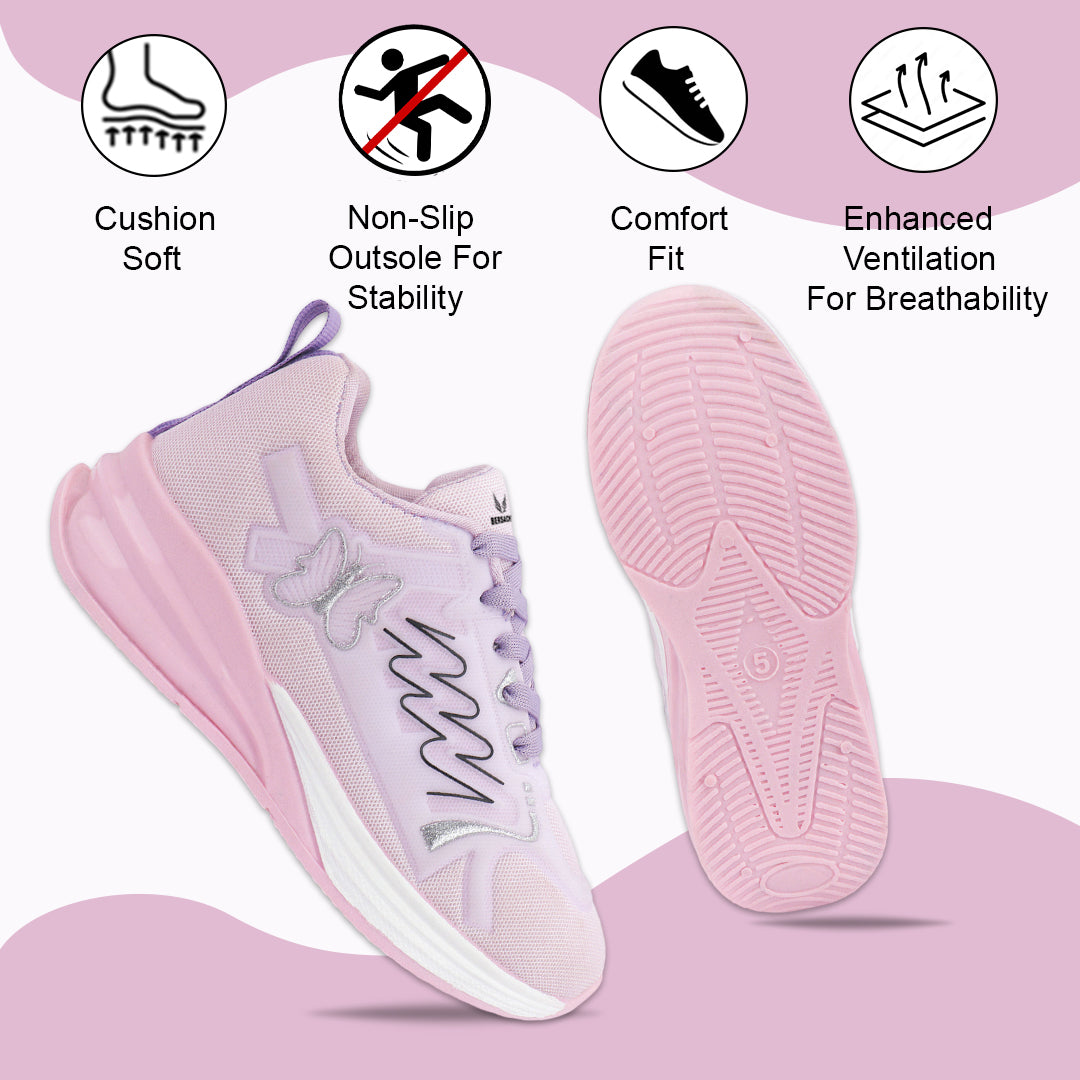 Bersache Casual Sneaker shoe for Women| Soft Cushioned Insole , Slip-Resistance Casuals For Women's-(8142-Purple)