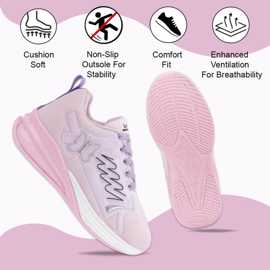 Bersache Casual Sneaker shoe for Women| Soft Cushioned Insole , Slip-Resistance Casuals For Women's-(8142-Purple)