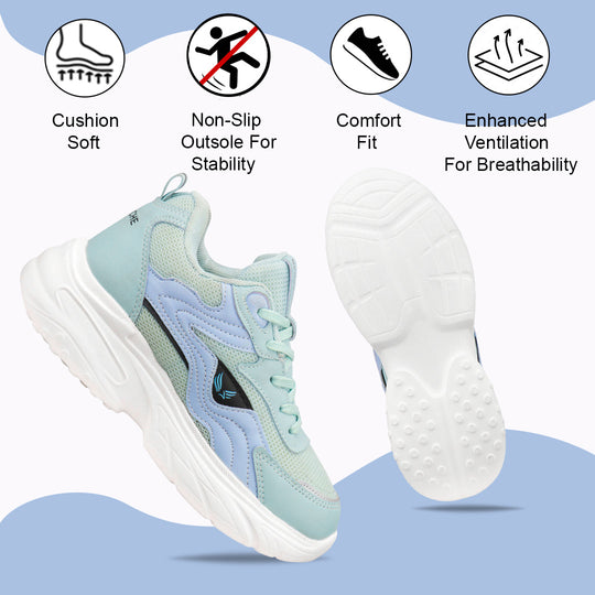 Bersache Sneaker, Loafers ,Casual with Extra comfort Sneaker Colour Changing shoes for Women (Blue-8104)