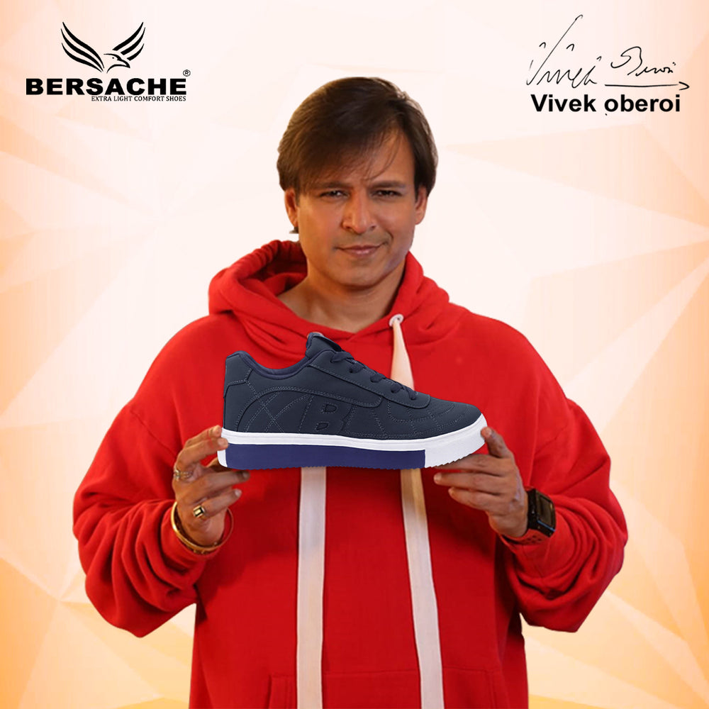 Bersache Premium Sports ,walking,Gym,cricket, Trending  Running Shoes For Men's (Dark-Blue-8121)