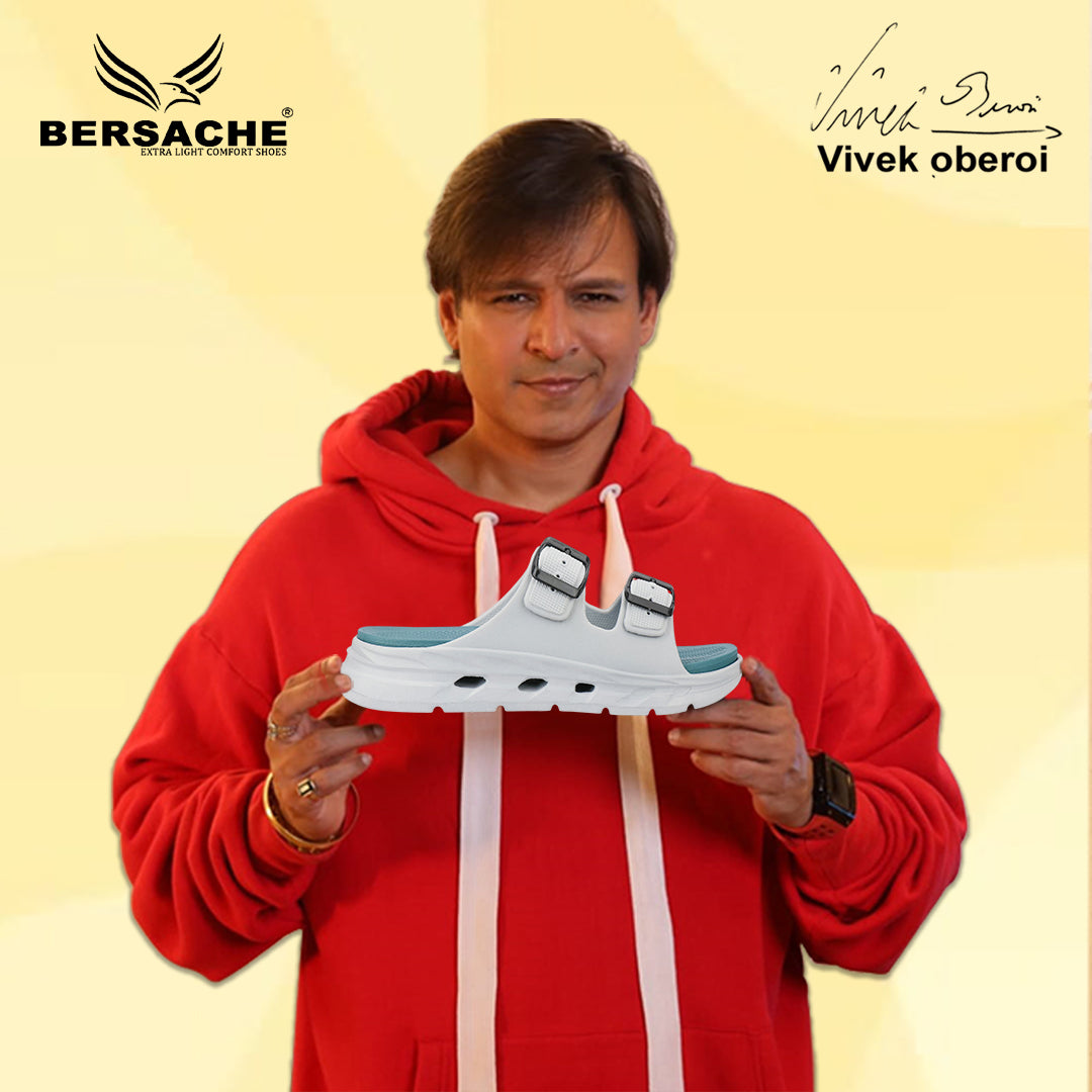 Bersache Extra Soft Classic Casual  with  Regular wear with Ultra Soft & Flexibility Technology Flip-Flop for Men's-(6340-Sea-Green & White).