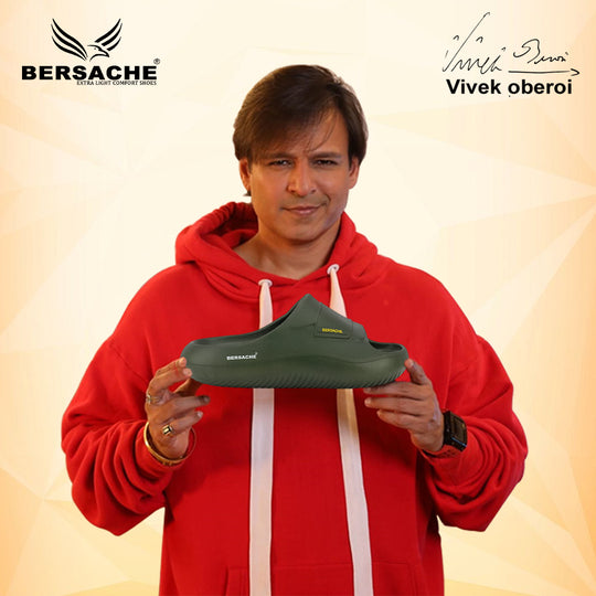 Bersache Extra Soft Classic Casual with  Regular wear with Ultra Soft & Flexibility Technology Flip-Flop for Men's-(6281-Green)