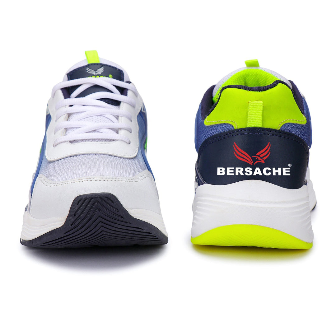 Bersache Lightweight Sports Running Shoes For Men Blue-9071