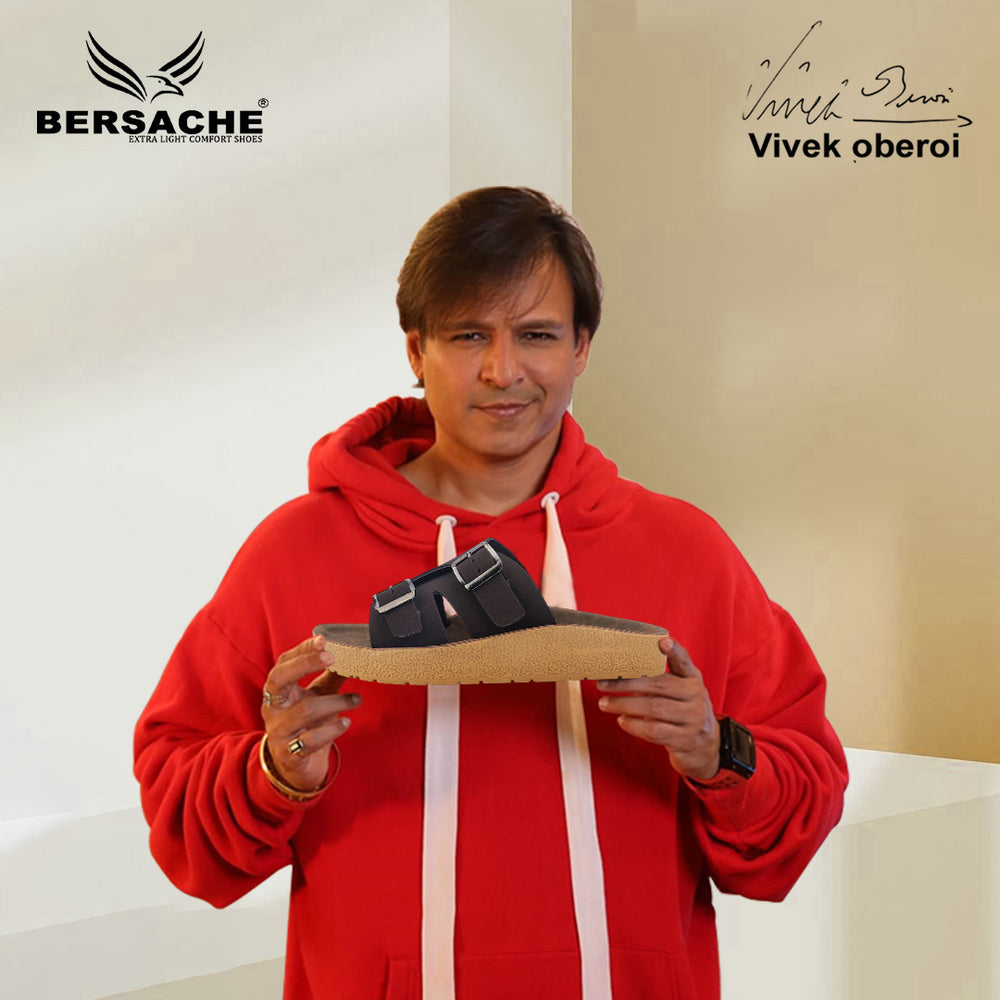 Bersache Extra Soft Classic Casual with  Regular wear with Ultra Soft & Flexibility Technology Slipper For Men's & Boy's-Dark Brown-6219