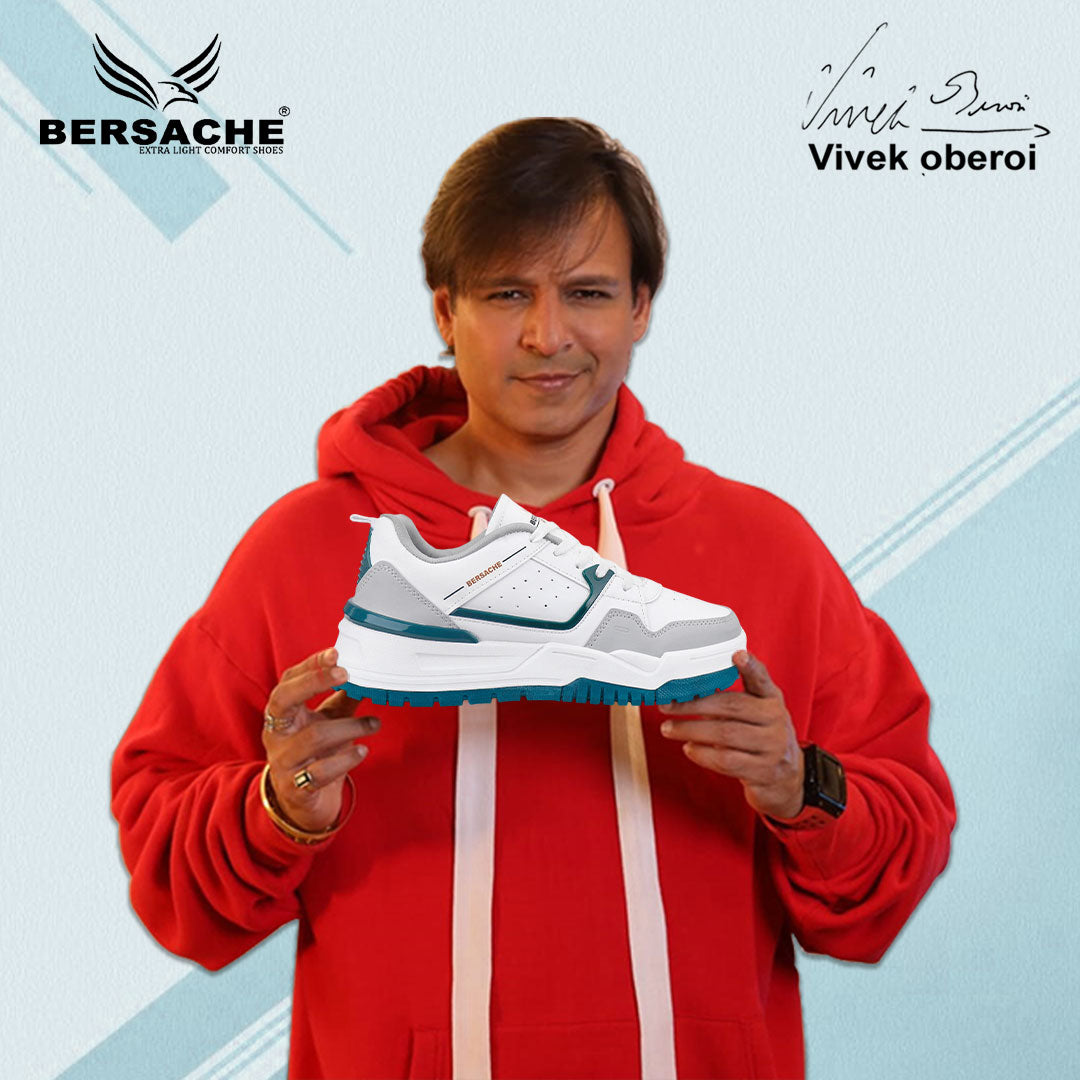 Bersache Premium Sports ,walking,Gym,cricket, Trending  Running Shoes For Men's (White-9219).