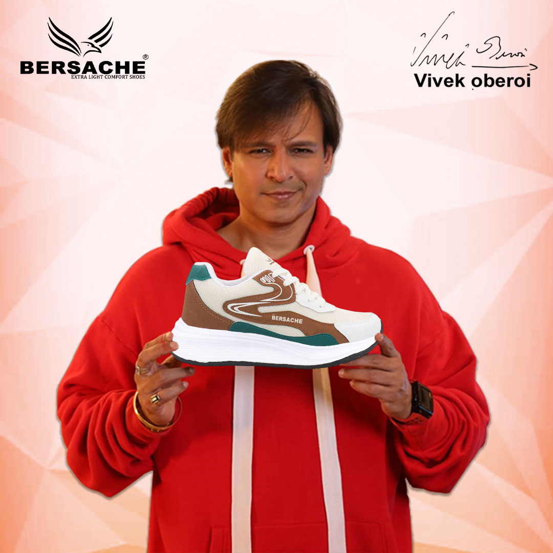 Bersache Casual Sneaker shoe for Men| Soft Cushioned Insole , Slip-Resistance Casuals For Men (Brown-8137)