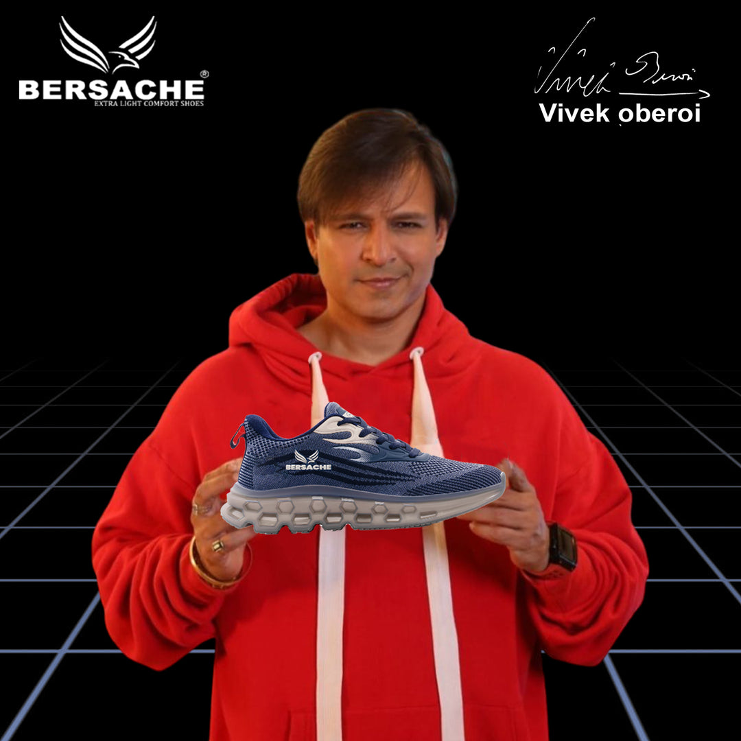 Bersache Premium Sports ,Gym, Trending Stylish Running Shoes For Men  (9196-Navy)