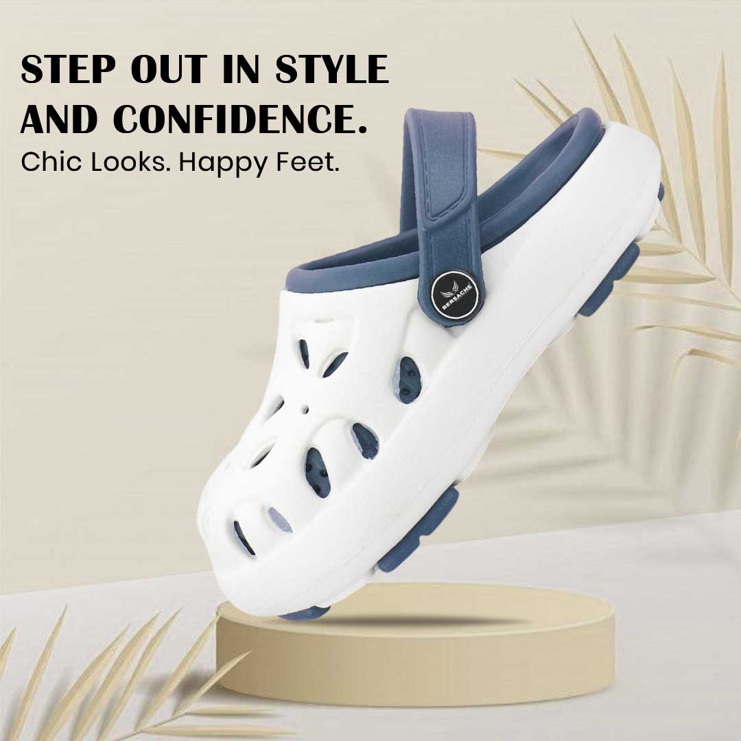 Bersache Extra Soft Classic Casual CHAPPAL with  Regular wear with Ultra Soft & Flexibility Technology Flip-Flop for Kids's-White-6317.