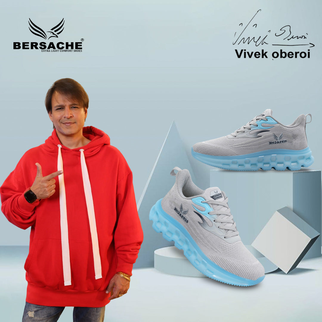 Bersache Sneaker, Loafers ,Casual With Extra Comfort Sneakers For Mens  (9198-Grey).