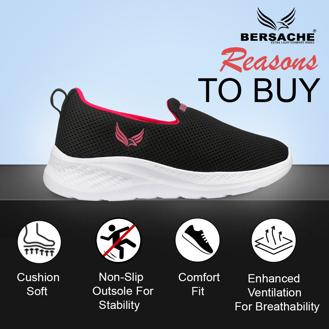 Bersache Premium Sports ,Gym, Trending Stylish Running Colour Changing shoes for Women (8097-Red)