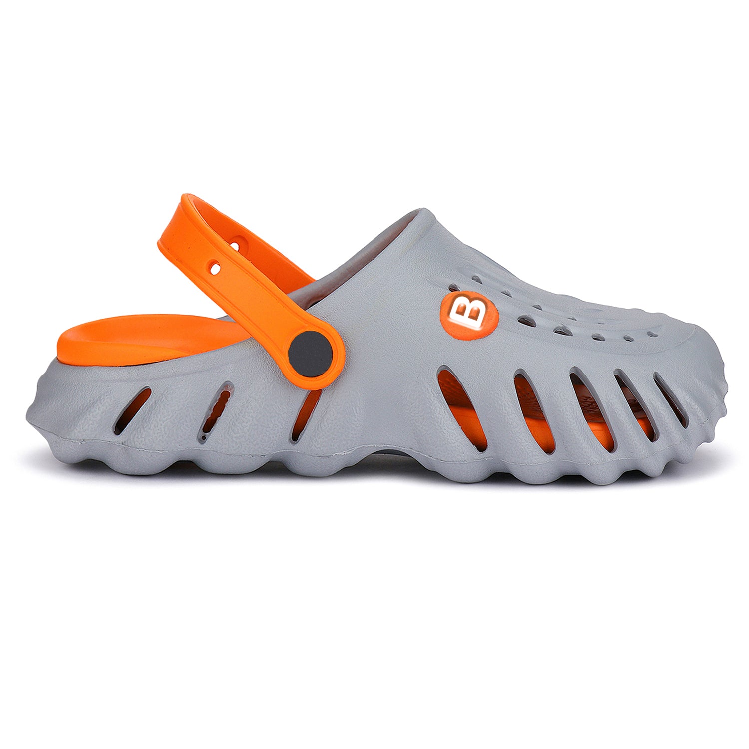 Bersache Extra Soft Classic Casual CHAPPAL with  Regular wear with Ultra Soft & Flexibility Technology Clog's for Kids's - Gray -6027.