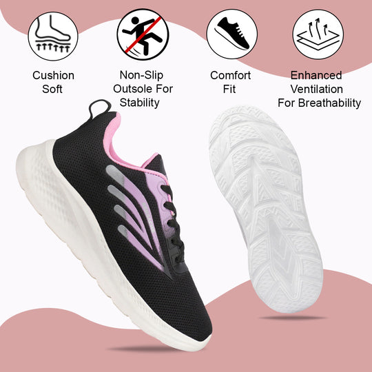 Bersache Sneaker, Loafers ,Casual with Extra comfort Sneaker Colour Changing shoes for Women (Pink-8094)