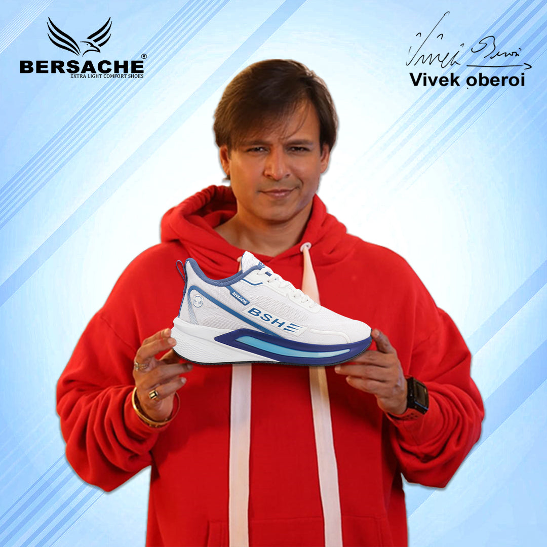 Bersache Casual Sneaker shoe for Men| Soft Cushioned Insole , Slip-Resistance Casuals For Men (White-9211)