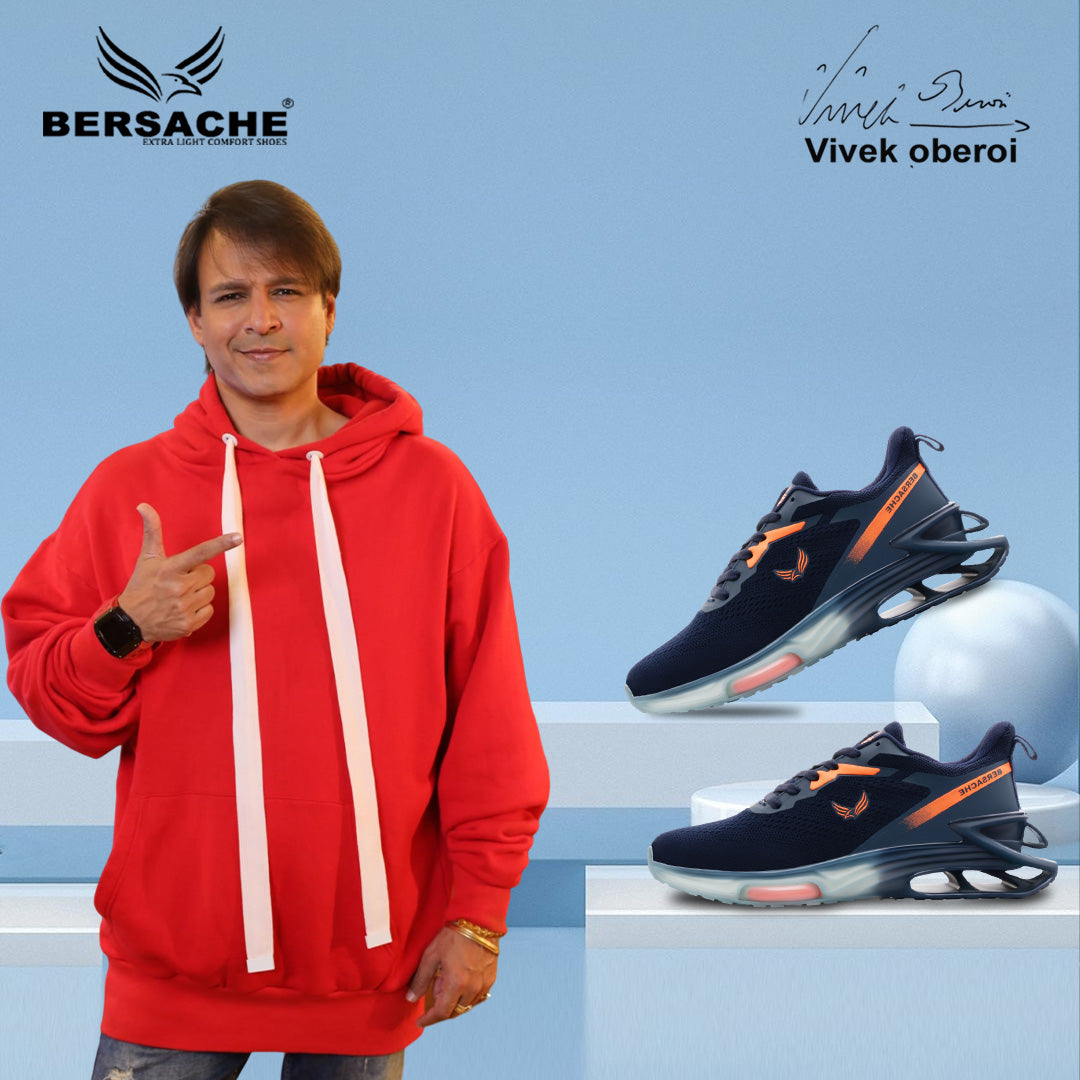 Bersache Sneaker, Loafers ,Casual With Extra Comfort Sneakers For Mens  (9193-Navy Blue).
