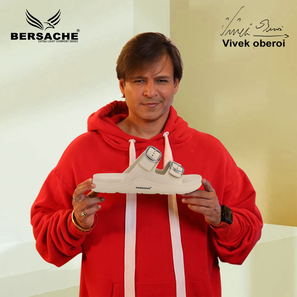 Bersache Extra Soft Classic Casual  with  Regular wear with Ultra Soft & Flexibility Technology Sandals for Men's-(6283-Beige)