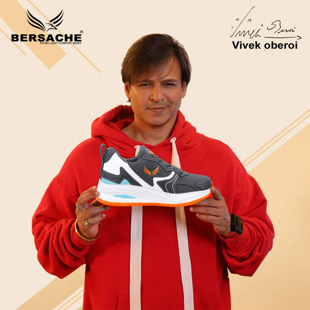 Bersache Premium Sports ,walking,Gym,cricket, Trending  Running Shoes For Men's ( Blue-8118)