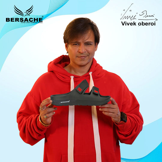 Bersache Extra Soft Classic Casual with  Regular wear with Ultra Soft & Flexibility Technology Flipflop For Men's & Boy's-(Black-6266)