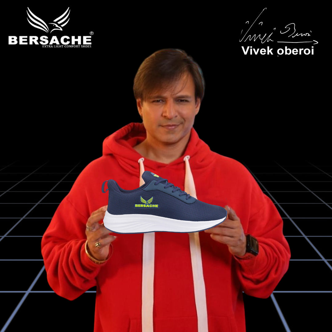 Bersache Premium Sports ,Gym, Trending Stylish Running Shoes For Men Blue-8069