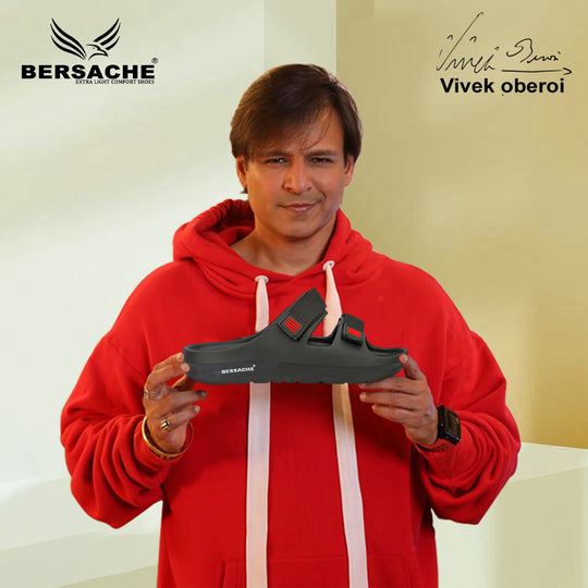 Bersache Extra Soft Classic Casual with  Regular wear with Ultra Soft & Flexibility Technology Slipper For Men's & Boy's-(Black-6266)