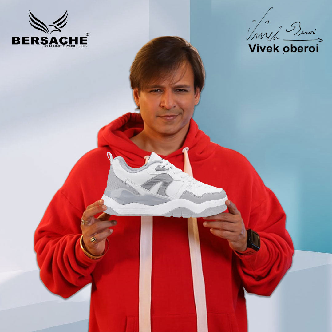 Bersache Premium Sports ,walking,Gym,cricket, Trending  Running Shoes For Men's (White-9222).