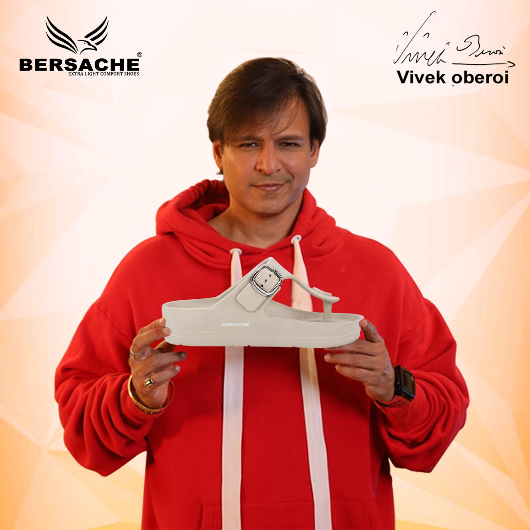 Bersache Extra Soft Classic Casual with  Regular wear with Ultra Soft & Flexibility Technology Flip-Flop for Men's-(6289-Beige)