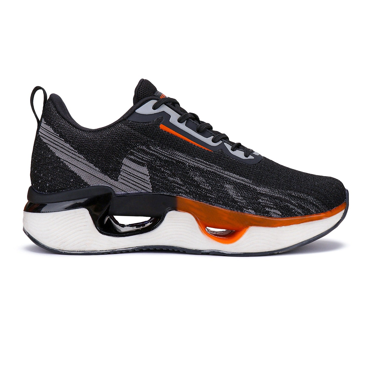 Bersache Lightweight Sports Running Shoes For Men Black-9063 .