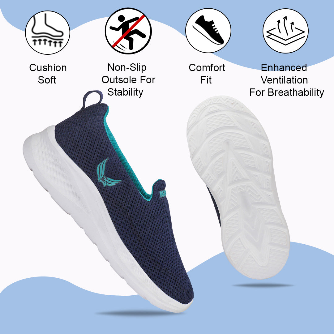 Bersache Sneaker, Loafers ,Casual with Extra comfort Sneaker Colour Changing shoes for Women (Green-8096)