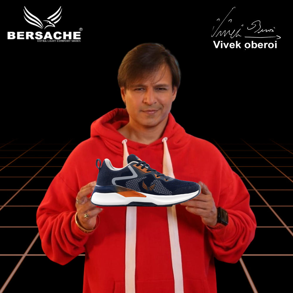 Bersache Premium Sports ,Gym, Trending Stylish Running Shoes For Men (9202-Blue)