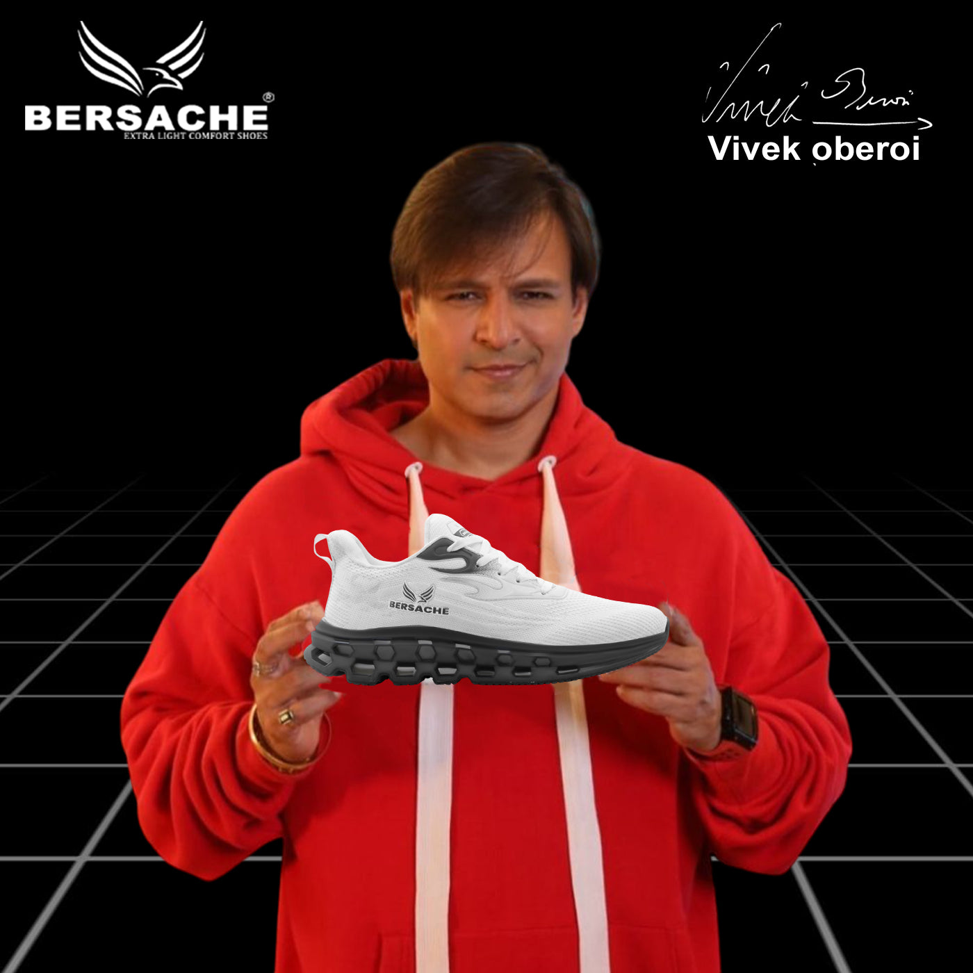 Bersache Premium Sports ,Gym, Trending Stylish Running Shoes For Men  (9197-White).
