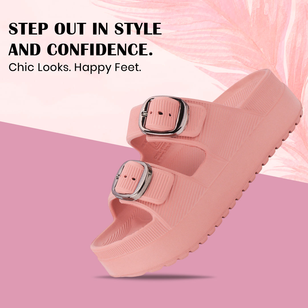 Bersache Extra Soft Classic Casual  with  Regular wear with Ultra Soft & Flexibility Technology Flip-Flop for Women's-(6295-Pink).