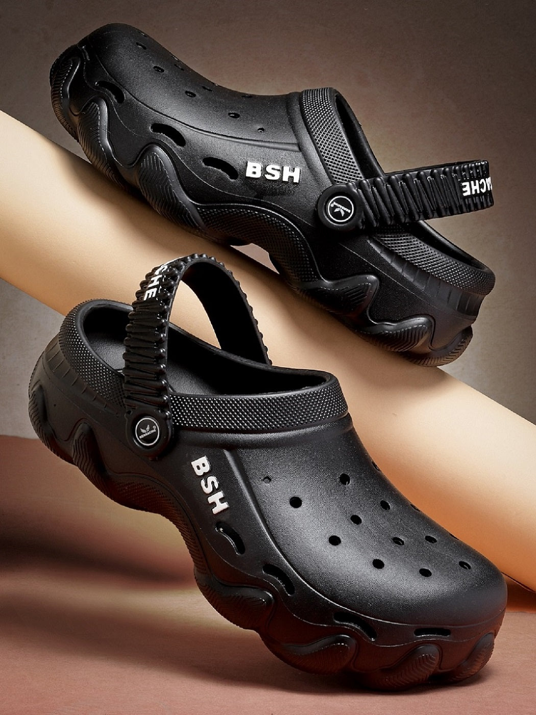 Bersache Extra Soft Classic Casual with  Regular wear with Ultra Soft & Flexibility Technology Clog for Men's & Boy's Black 6087