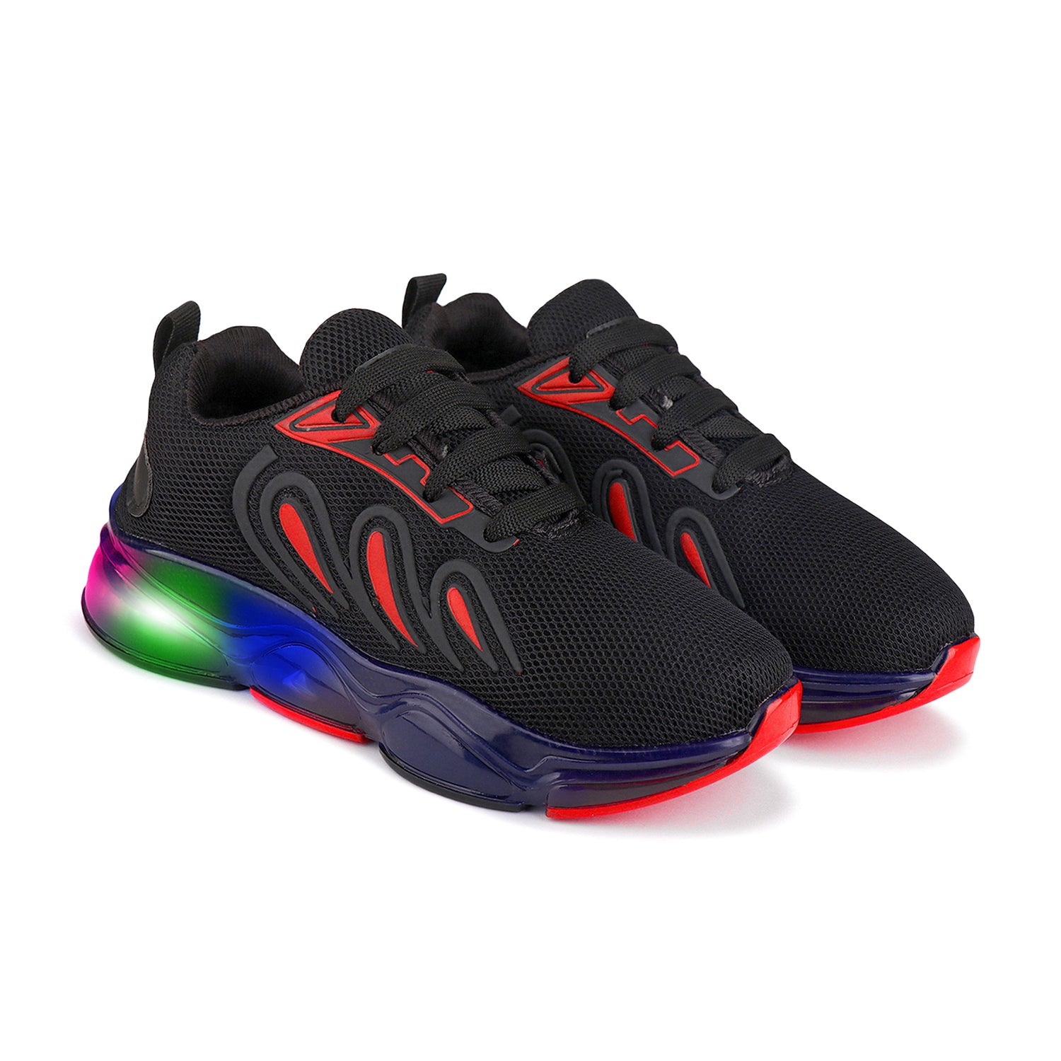 Bersache Premium Sports,walking,Gym,cricket,Trending Running Shoes For Kid's - Black -8036.