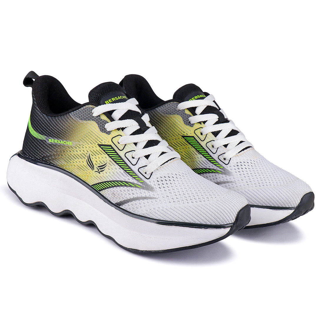 Bersache Premium Sports ,Gym, Trending Stylish Running Shoes For Men (9175-Grey)