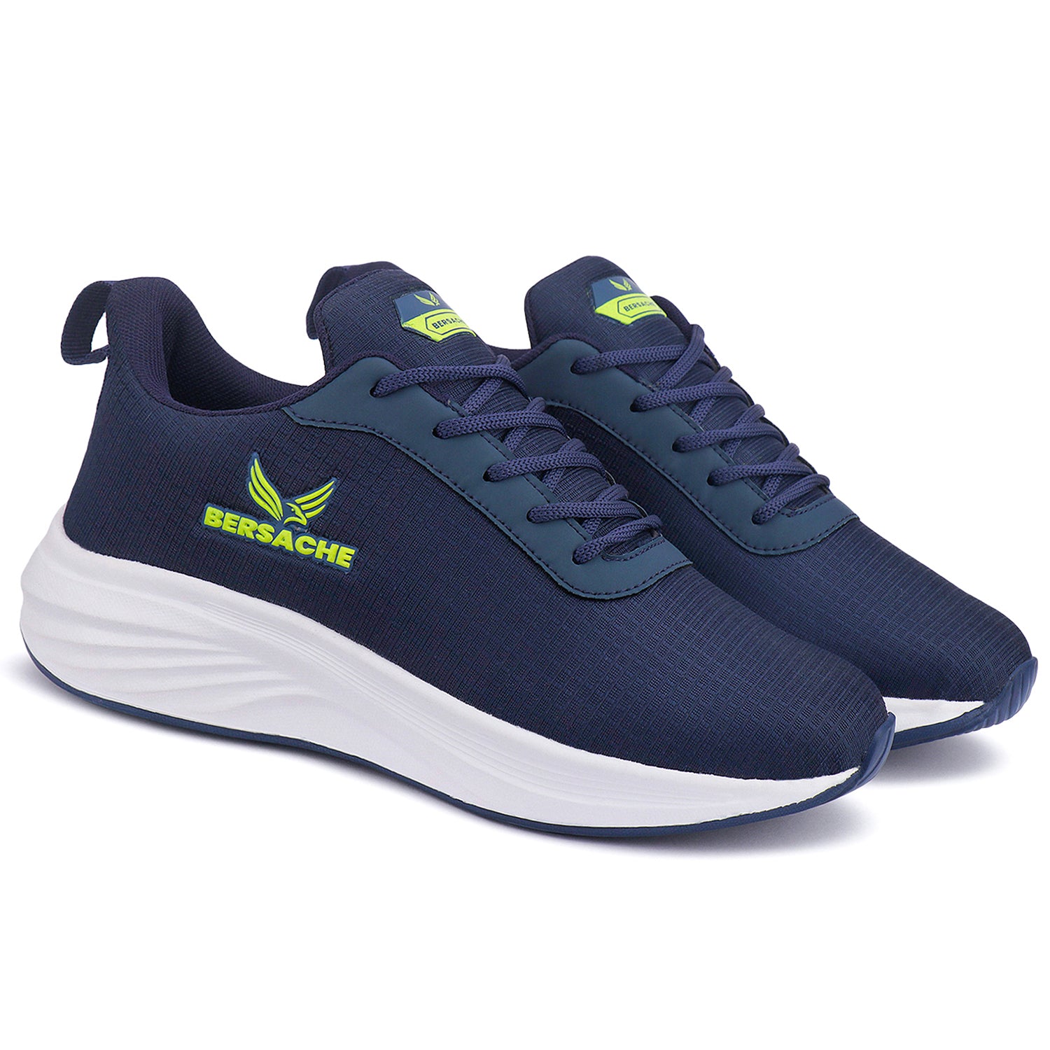 Bersache Lightweight Casual Sneaker Shoes For Men Blue-8069