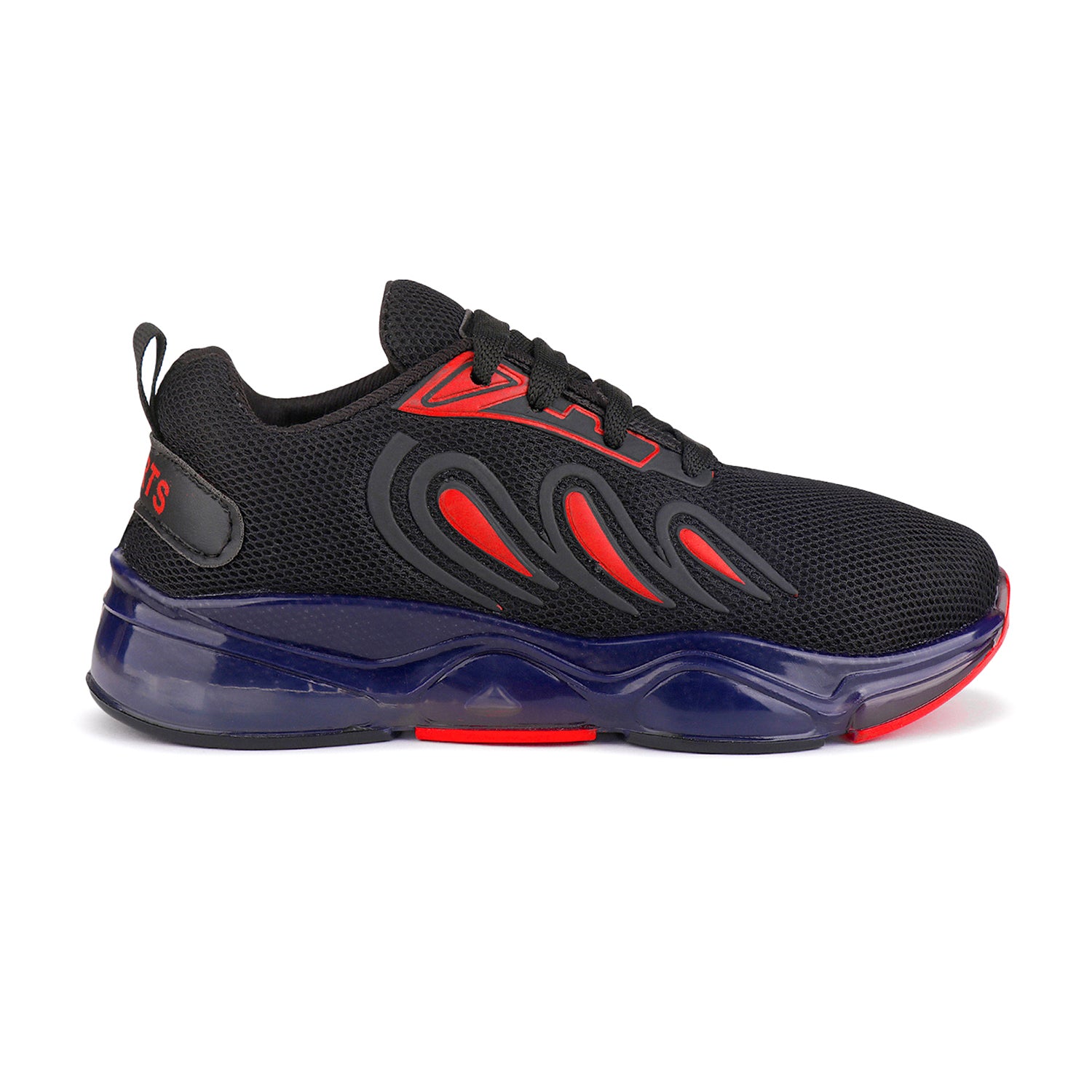 Bersache Casual Sneaker shoe for Kids|Soft Cushioned Insole,Slip-Resistance Casuals For Kids - Black - 8036.