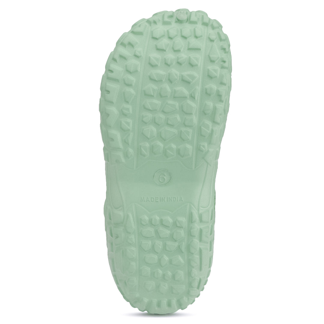 Bersache Extra Soft Classic Casual with  Regular wear with Ultra Soft & Flexibility Technology Clog's for Women's & Girl's (Green-6196)