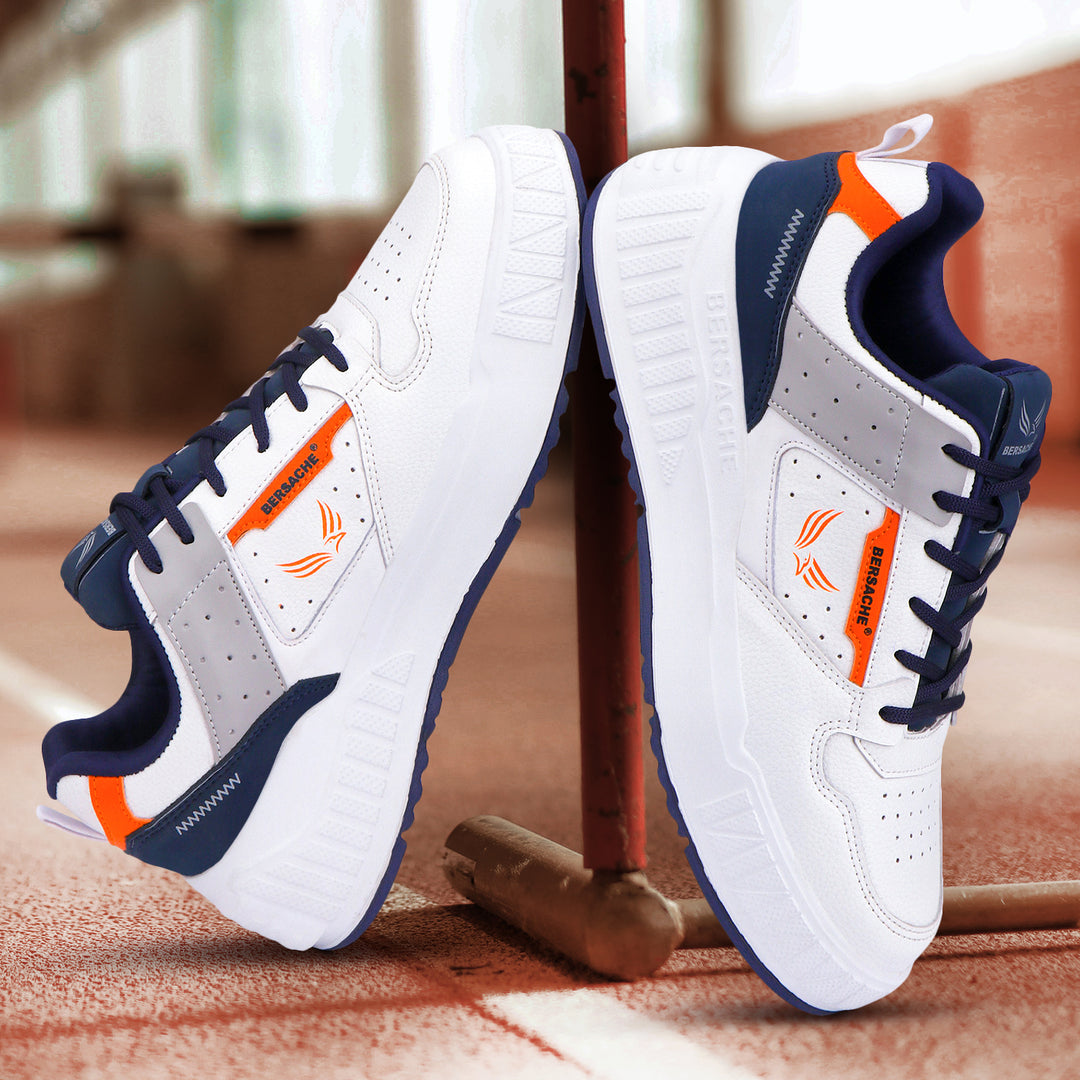 Bersache Sneaker, Loafers ,Casual With Extra Comfort Sneakers For Men's/Boy's (8052-White)