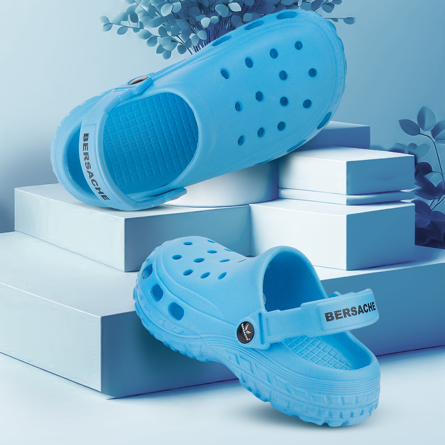 Bersache Extra Soft Classic Casual CHAPPAL with  Regular wear with Ultra Soft & Flexibility Technology Slipper for Kids's - Blue -6204.