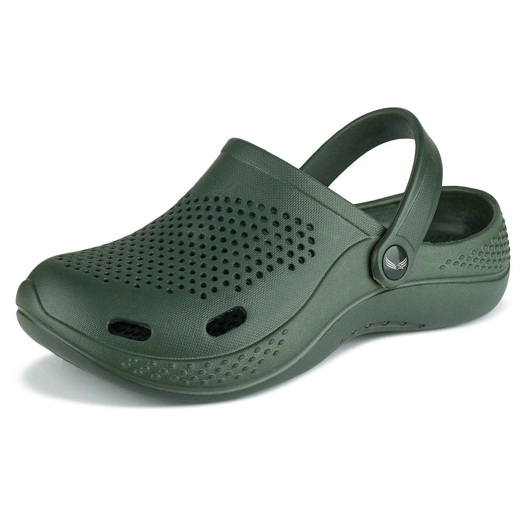 Bersache Extra Soft Classic Casual with Back Strap Regular wear with Ultra Soft & Flexibility Technology Flip-Flop for Men's/ Boy's -Green 6068