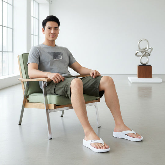 Bersache Extra Soft Classic Casual with  Regular wear with Ultra Soft & Flexibility Technology Sandal For men's & boy's-(6257-White)