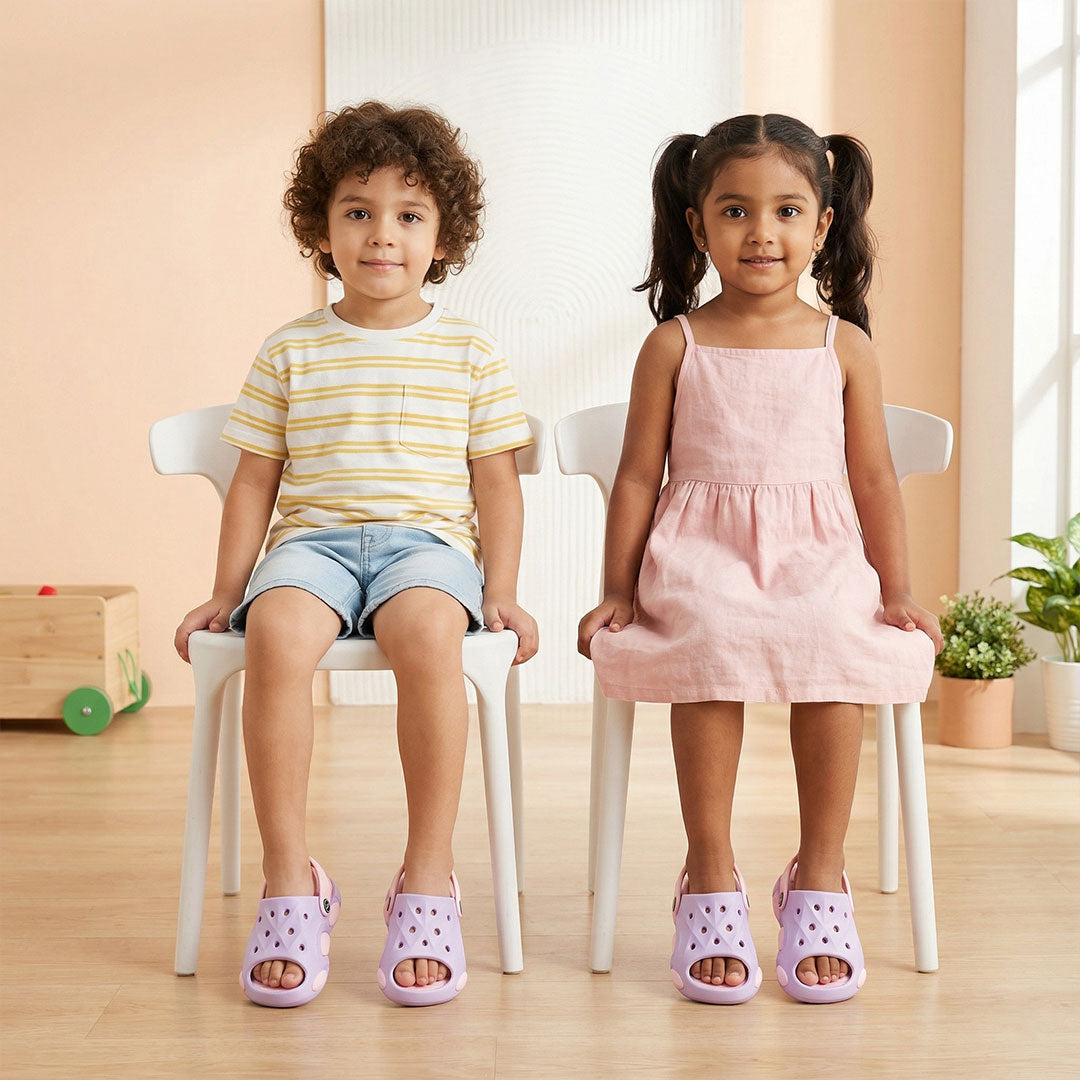 Bersache Extra Soft Classic Casual CHAPPAL with  Regular wear with Ultra Soft & Flexibility Technology Sandal for Kids's - Purple -6319.